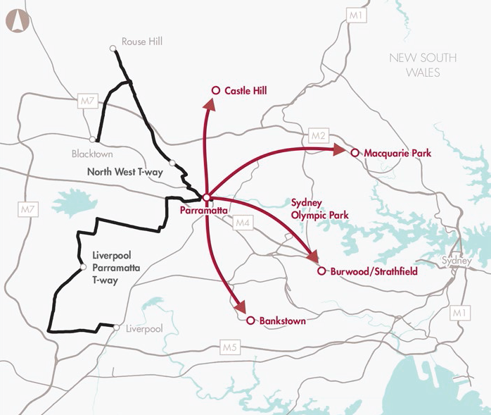 Public transport access to Parramatta CBD
