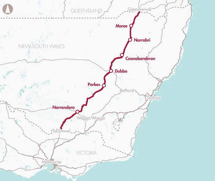 Newell Highway Map - Planning The Road Trip - Melb to Gold Coast via ...