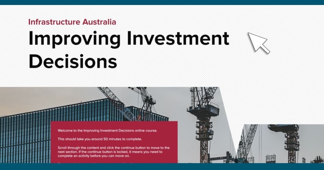 Screenshot of the Improving Investment Decisions training course.