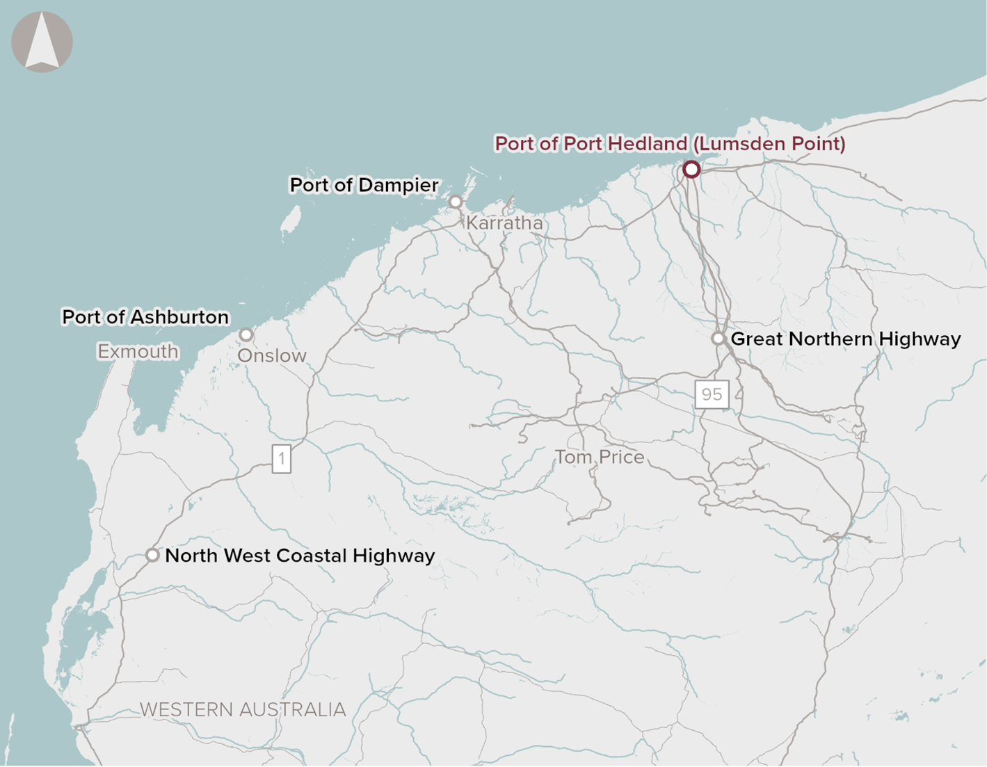 A map showing the location of Lumsden Point