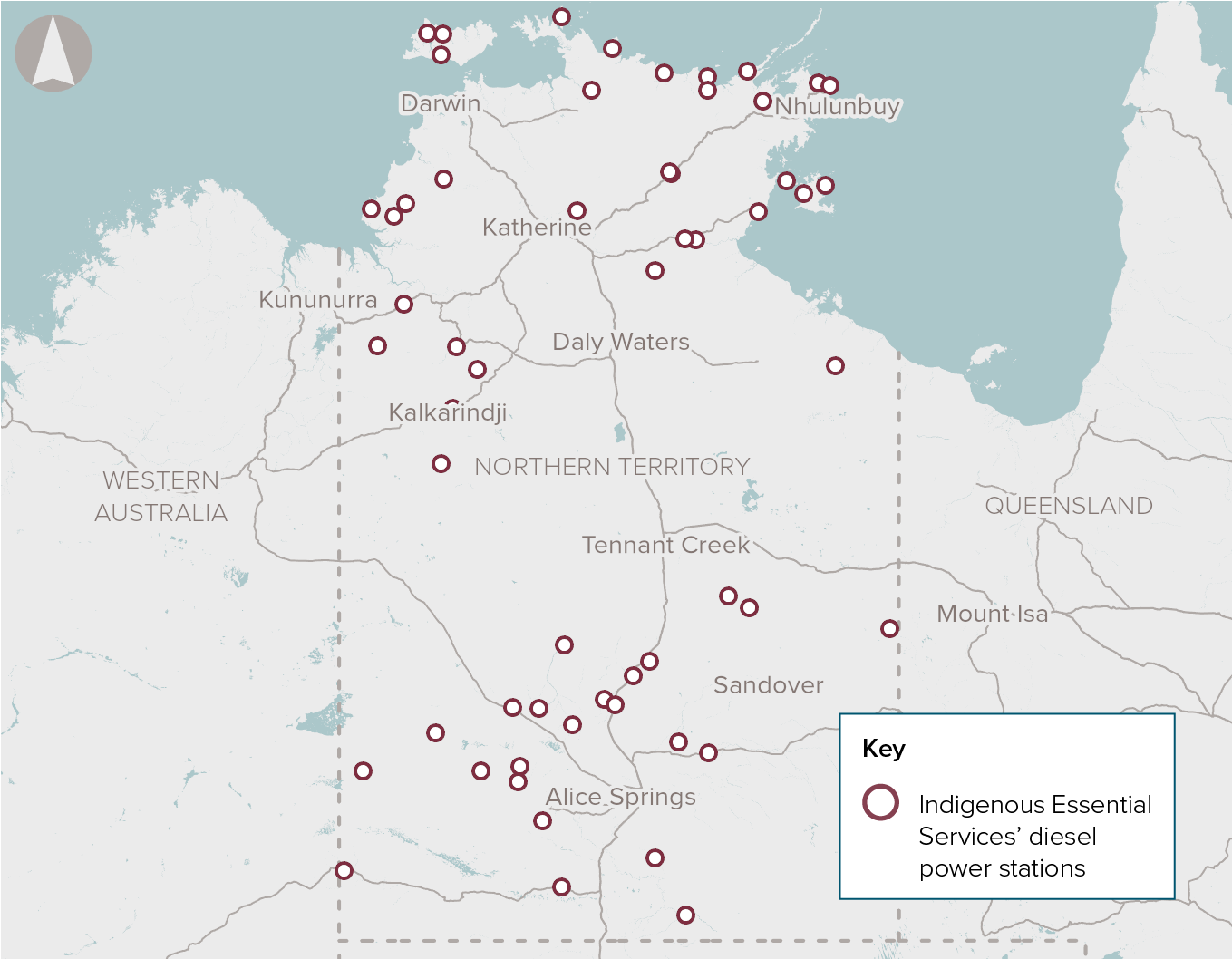 Northern_Territory_remote_community_power_generation_program map