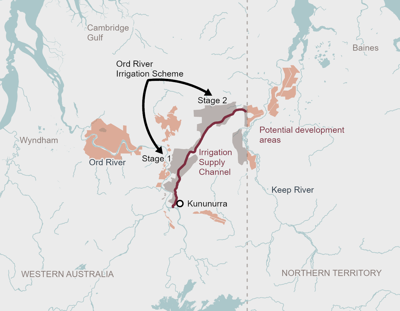 Ord-East Kimberley irrigation expansion MAP