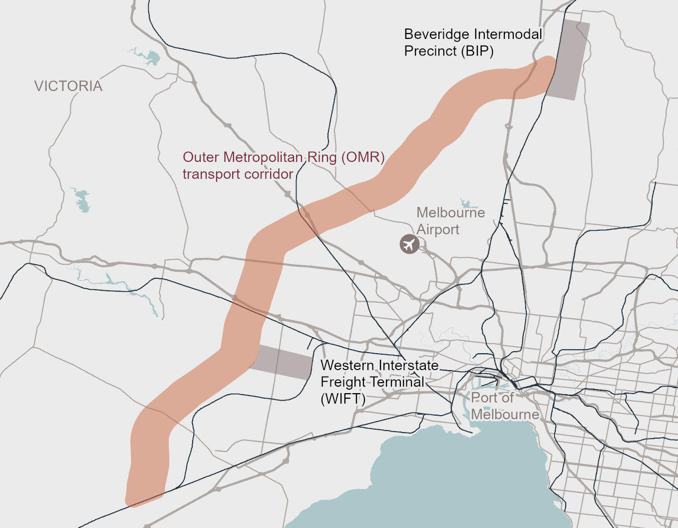 Outer Metropolitan Ring - E6 Transport Corridor MAP