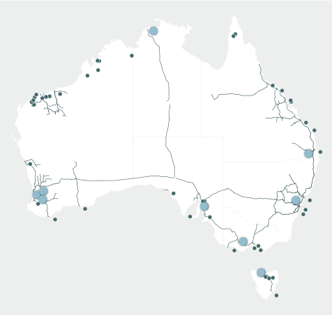 Port_capacity_and_connectivity map