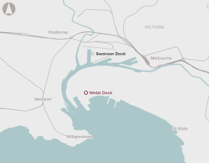 Rail access to Webb Dock