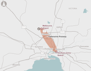 Melbourne Airport to CBD public transport capacity