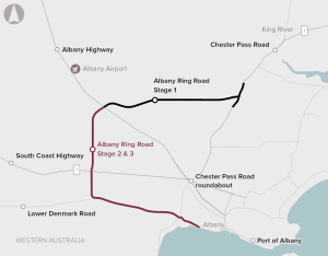 Albany Ring Road Map