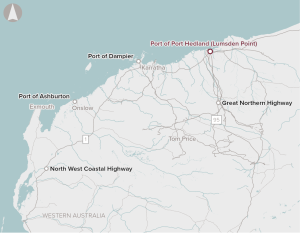 A map showing the location of Lumsden Point