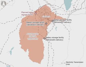 Additional battery energy storage in the ACT map
