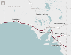 South_Australia_High_Productivity_Vehicle_network_access map