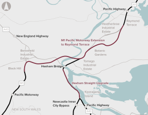 0284_M1_Pacific_Motorway_Exten map