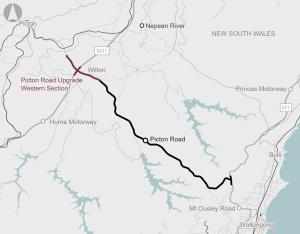Map of Picton Road upgrade