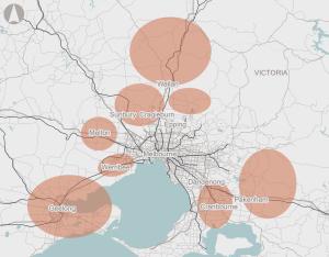 Growth Area Roads Upgrades map