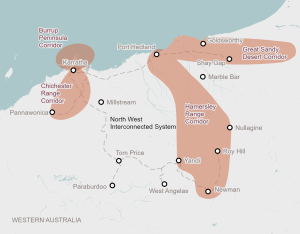 North West Interconnected System connectivity map